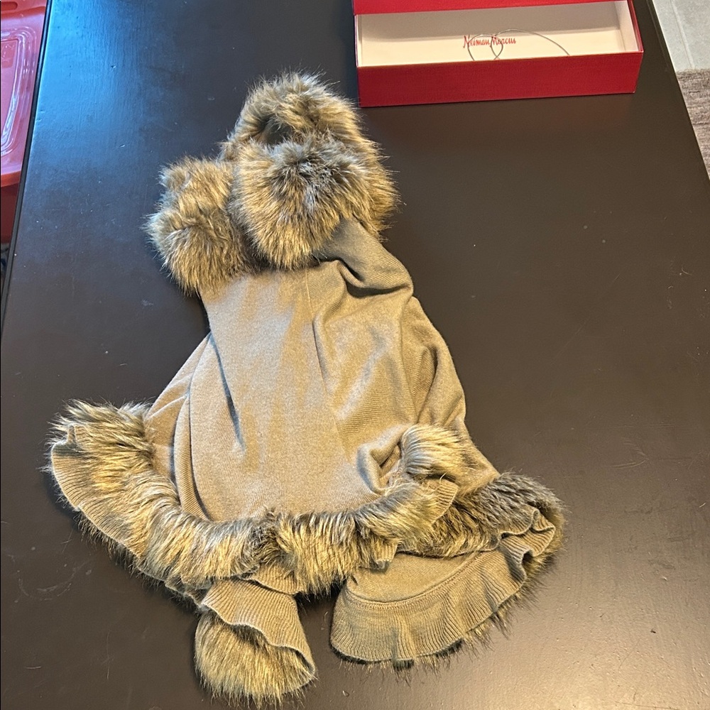 Faux Fur Trimmed Coat